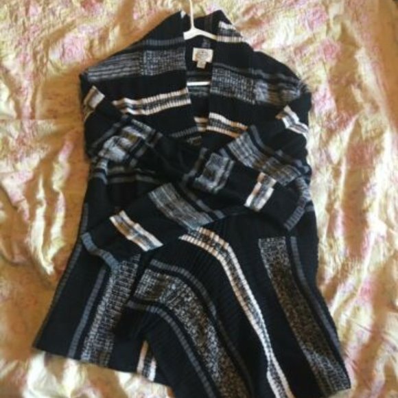 St John's Bay Stripped Open Cardigan - Picture 1 of 3